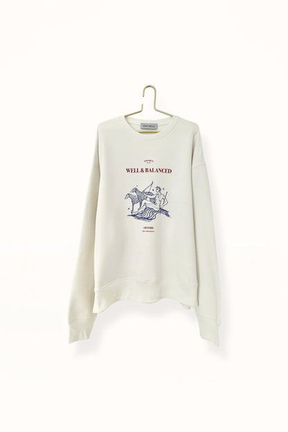 “WELL & BALANCED” SWEATER | WHITE