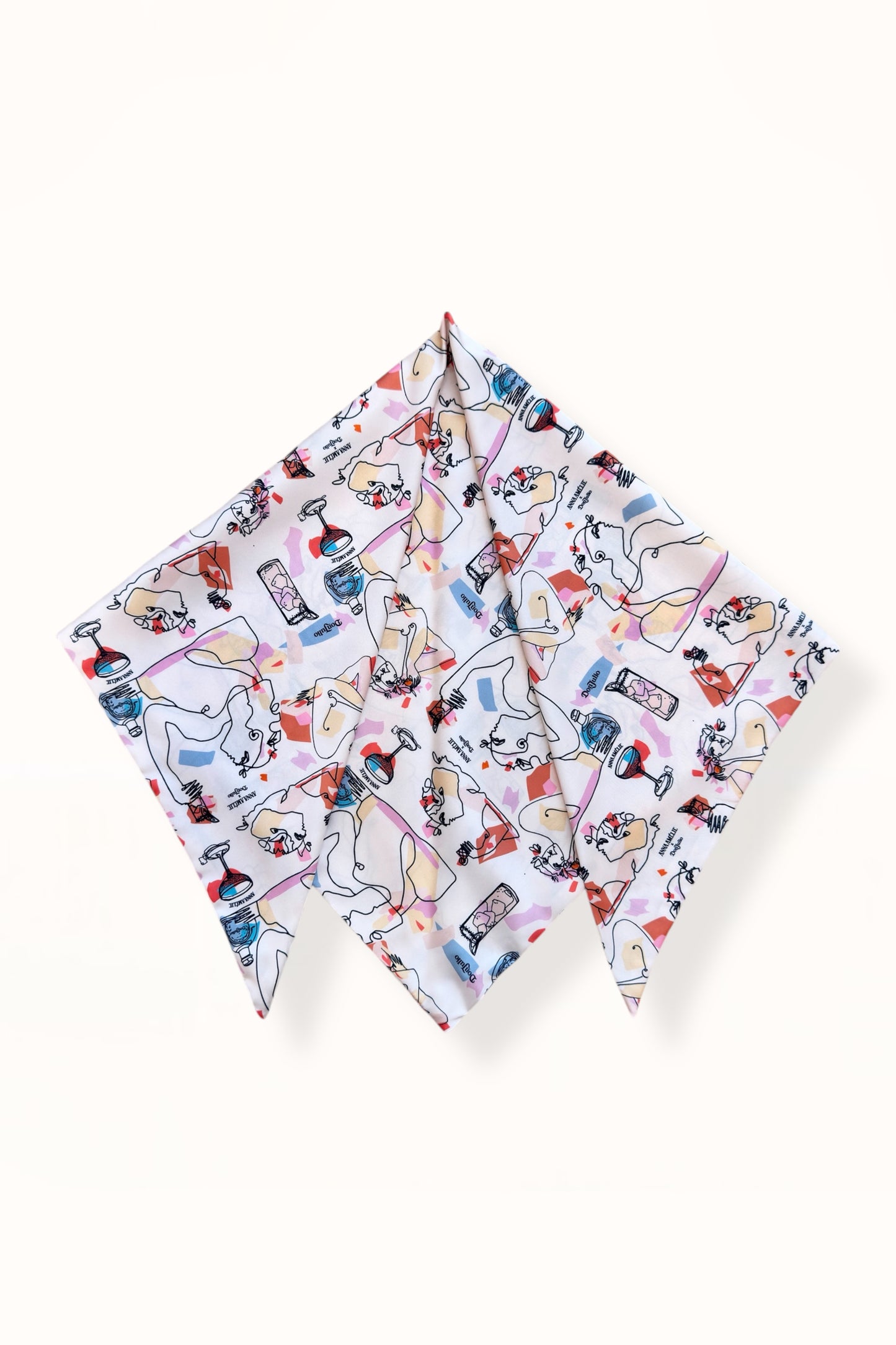 TRIANGLE SCARF - “PALOMA” PRINT | DON JULIO x ANNA AMÉLIE