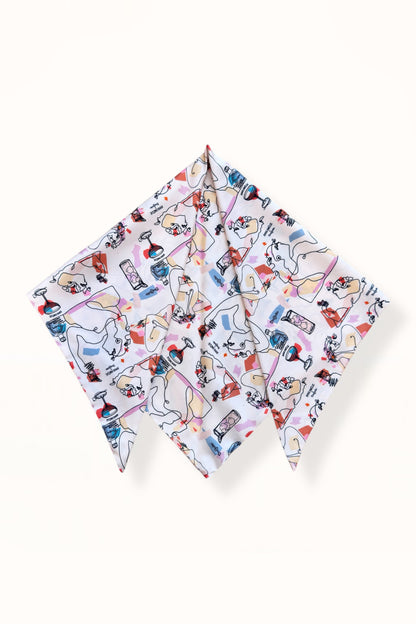 TRIANGLE SCARF - “PALOMA” PRINT | DON JULIO x ANNA AMÉLIE