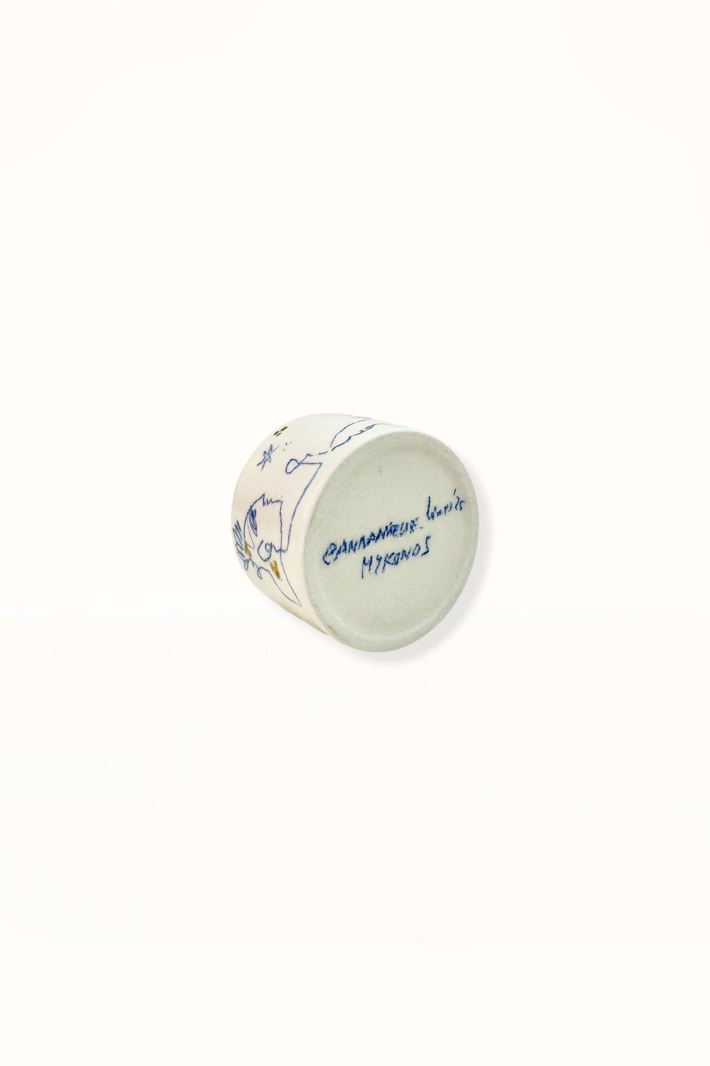 CERAMIC ESPRESSO CUP | BLUE & GOLD -  No. 1