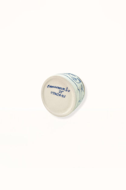 CERAMIC ESPRESSO CUP | BLUE & GOLD -  No. 2