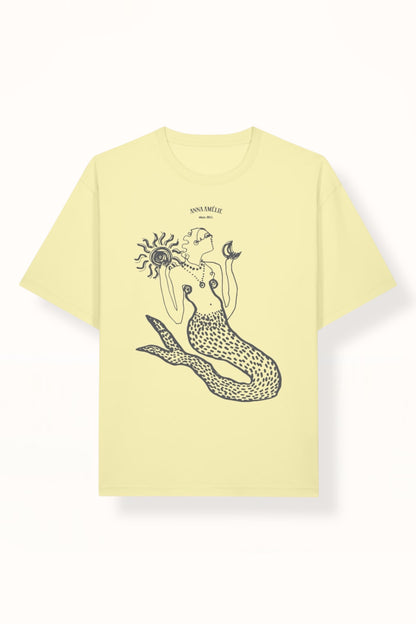 “MERMAID” RELAXED T-SHIRT | LEMON BUTTER