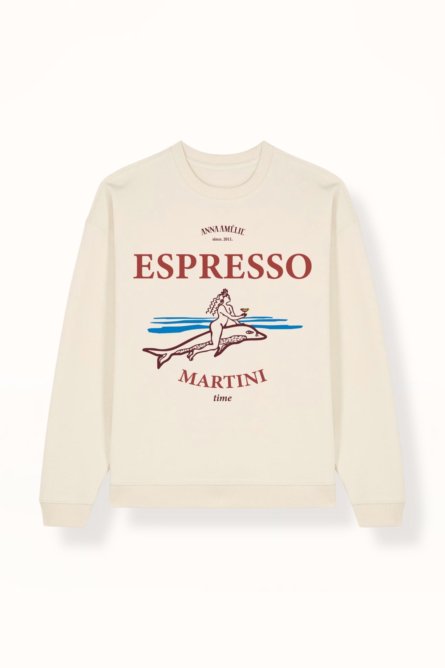 “ESPRESSO MARTINI” OVERSIZED SWEATER | NATURAL
