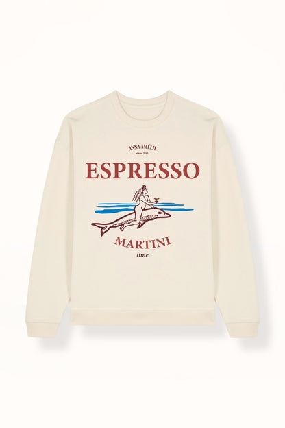 “ESPRESSO MARTINI” OVERSIZED SWEATER | NATURAL