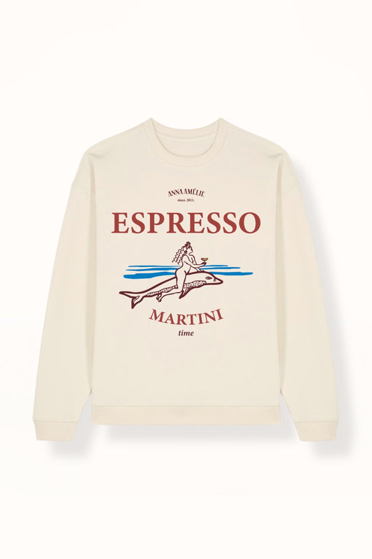 “ESPRESSO MARTINI” OVERSIZED SWEATER | NATURAL