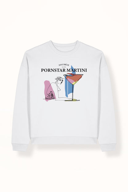 “PORNSTAR MARTINI” SWEATER | WHITE