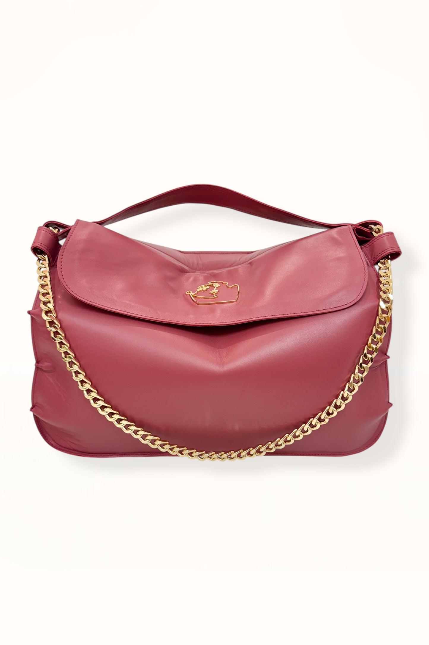 MARINA BAG - CHERRY SMOOTH LEATHER
