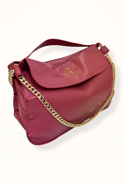 MARINA BAG - CHERRY SMOOTH LEATHER