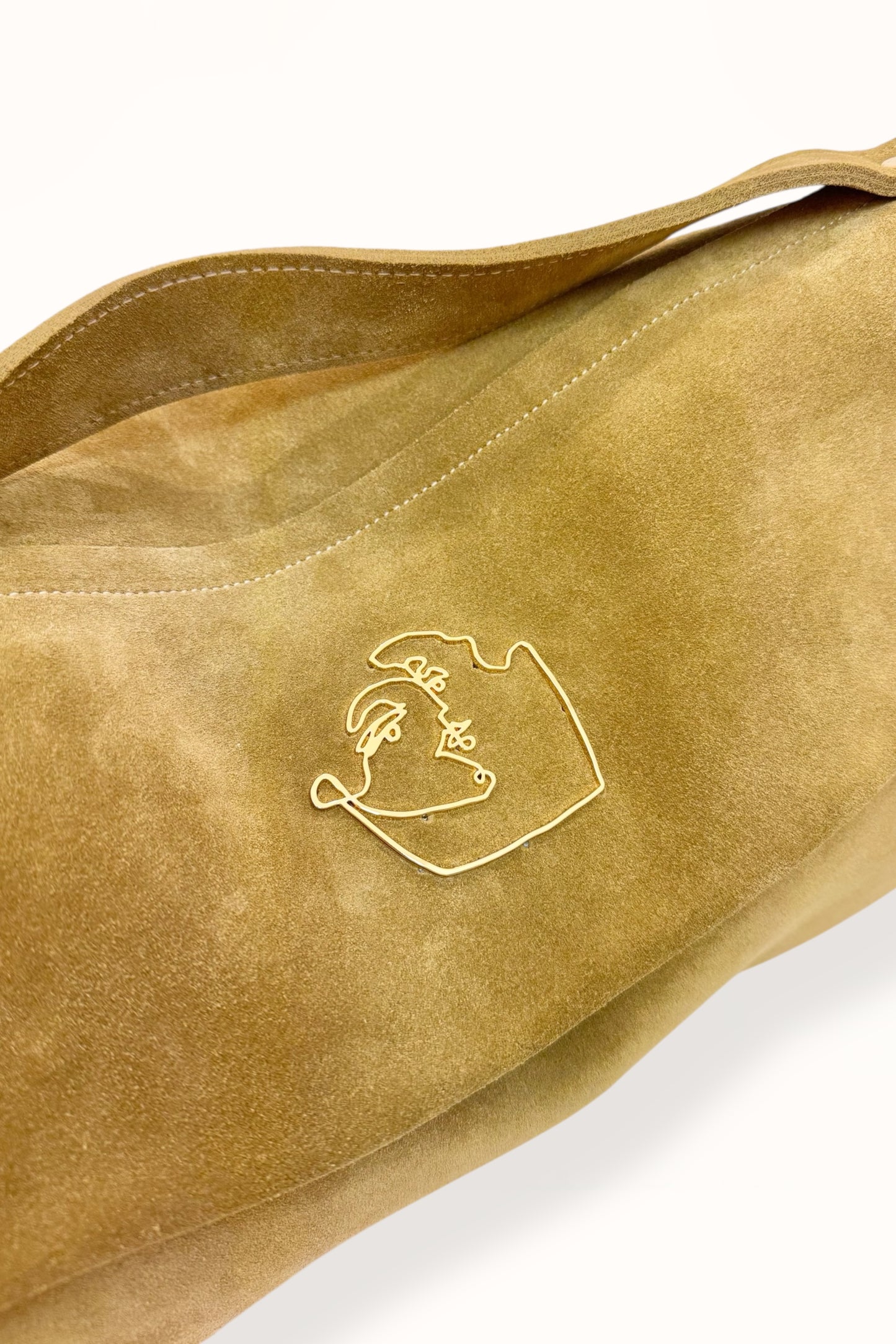 MARINA BAG - CAMEL COLORED SUEDE LEATHER