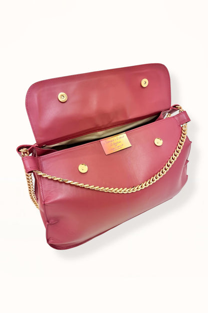 MARINA BAG - CHERRY SMOOTH LEATHER