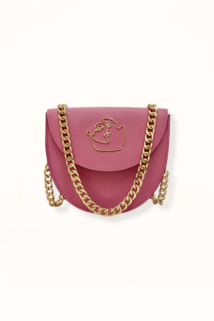DORIS BAG - CANDY PINK SAFFIANO LEATHER