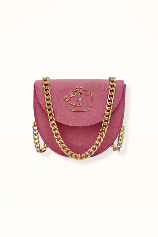 DORIS BAG - CANDY PINK SAFFIANO LEATHER