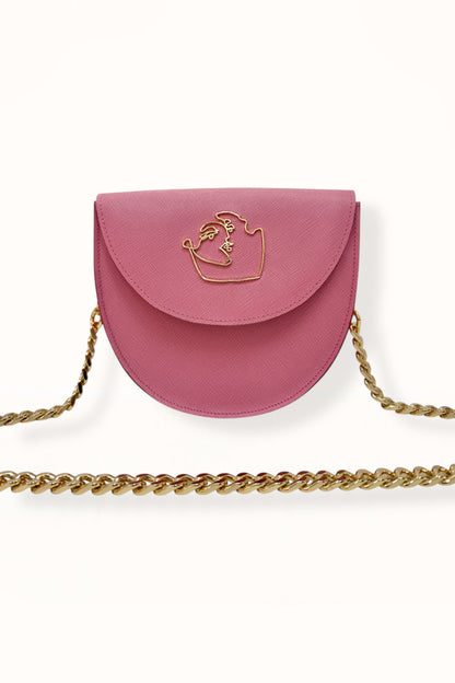 DORIS BAG - CANDY PINK SAFFIANO LEATHER