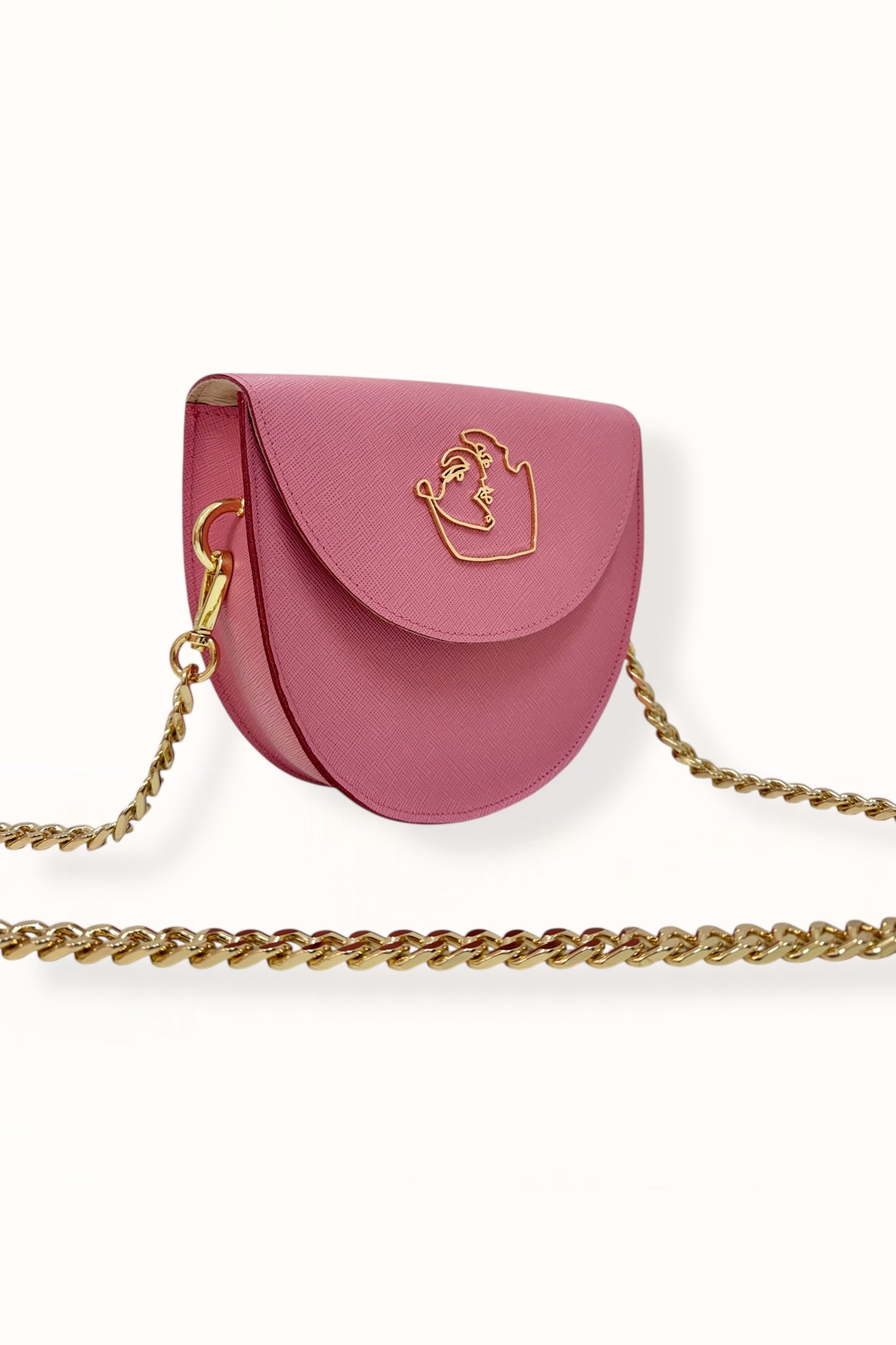DORIS BAG - CANDY PINK SAFFIANO LEATHER