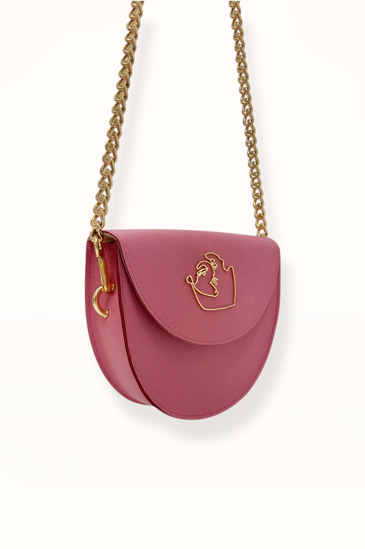 DORIS BAG - CANDY PINK SAFFIANO LEATHER