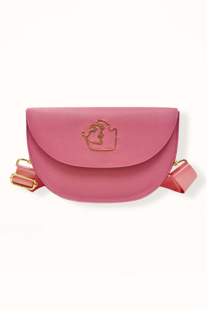 SIENNA BAG - CANDY PINK SAFFIANO LEATHER