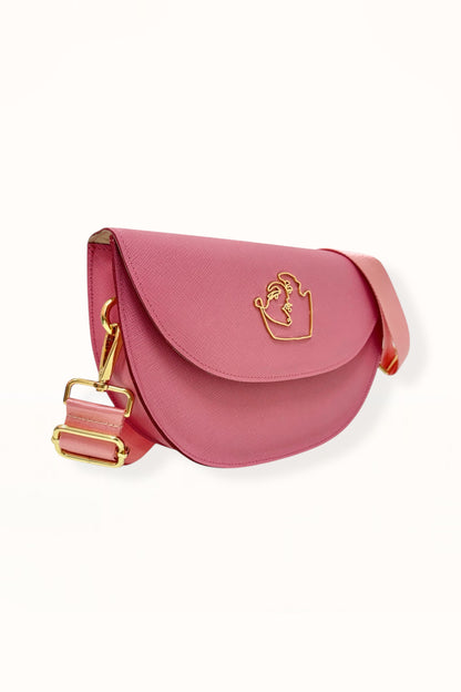 SIENNA BAG - CANDY PINK SAFFIANO LEATHER