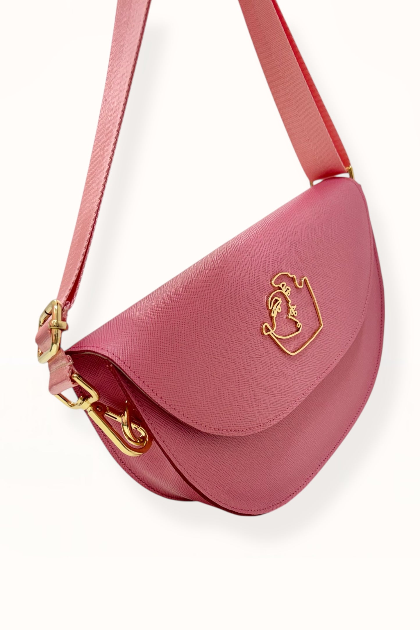 SIENNA BAG - CANDY PINK SAFFIANO LEATHER