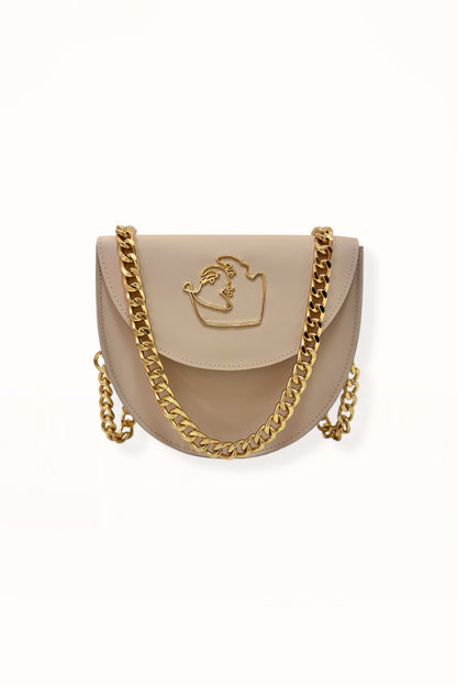 DORIS BAG - NUDE BEIGE SMOOTH LEATHER