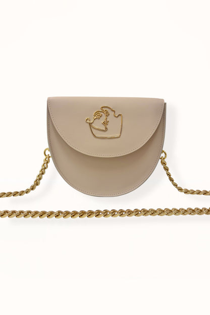 DORIS BAG - NUDE BEIGE SMOOTH LEATHER