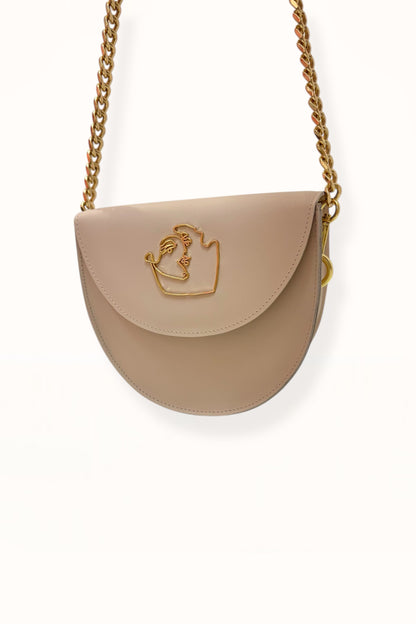 DORIS BAG - NUDE BEIGE SMOOTH LEATHER