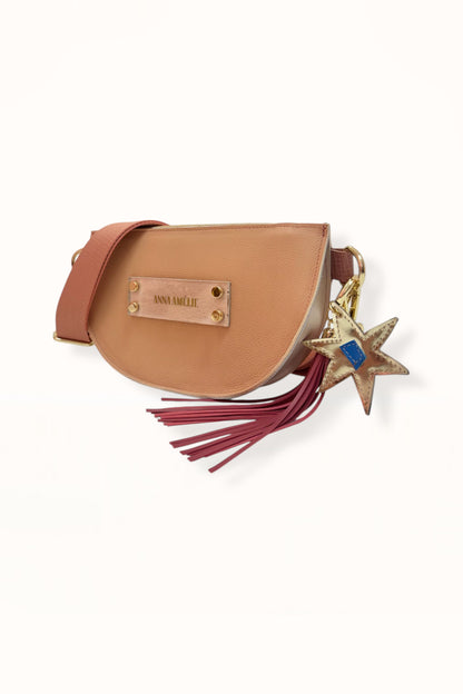 SOPHIE “L” BELTBAG  -  NUDE BEIGE GRAINED LEATHER | COLOR BLOCK