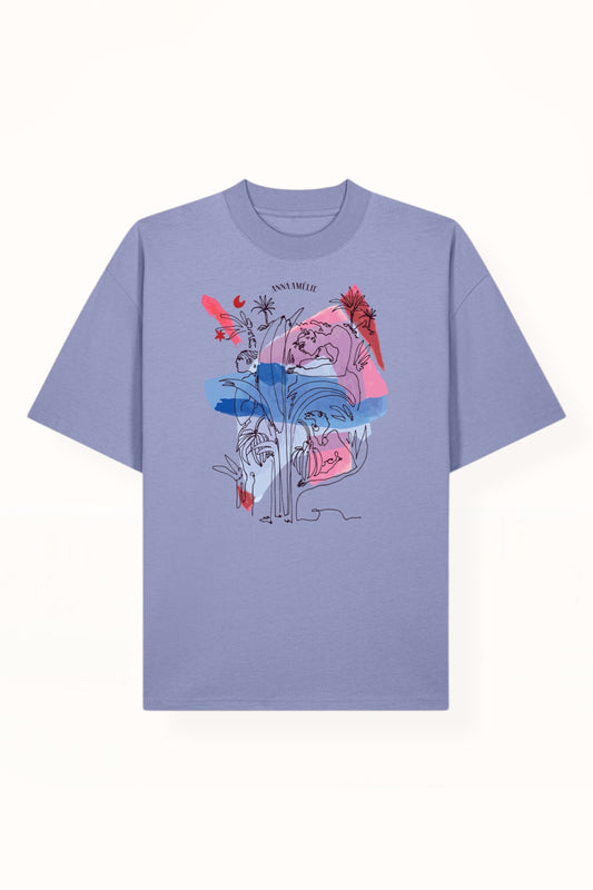 “EDEN” OVERSIZED T-SHIRT | LILAC
