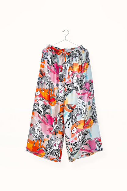 Special Pre-Order |  ELASTICATED WAIST PANTS  | “MYTHOLOGY PRINT” - MULTICOLOR