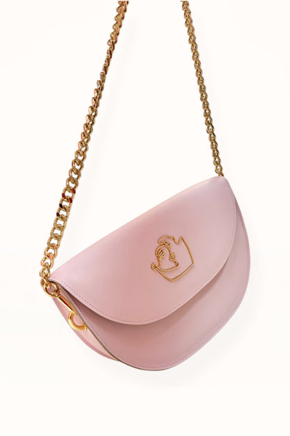 SIENNA BAG - SOFT PINK SMOOTH LEATHER