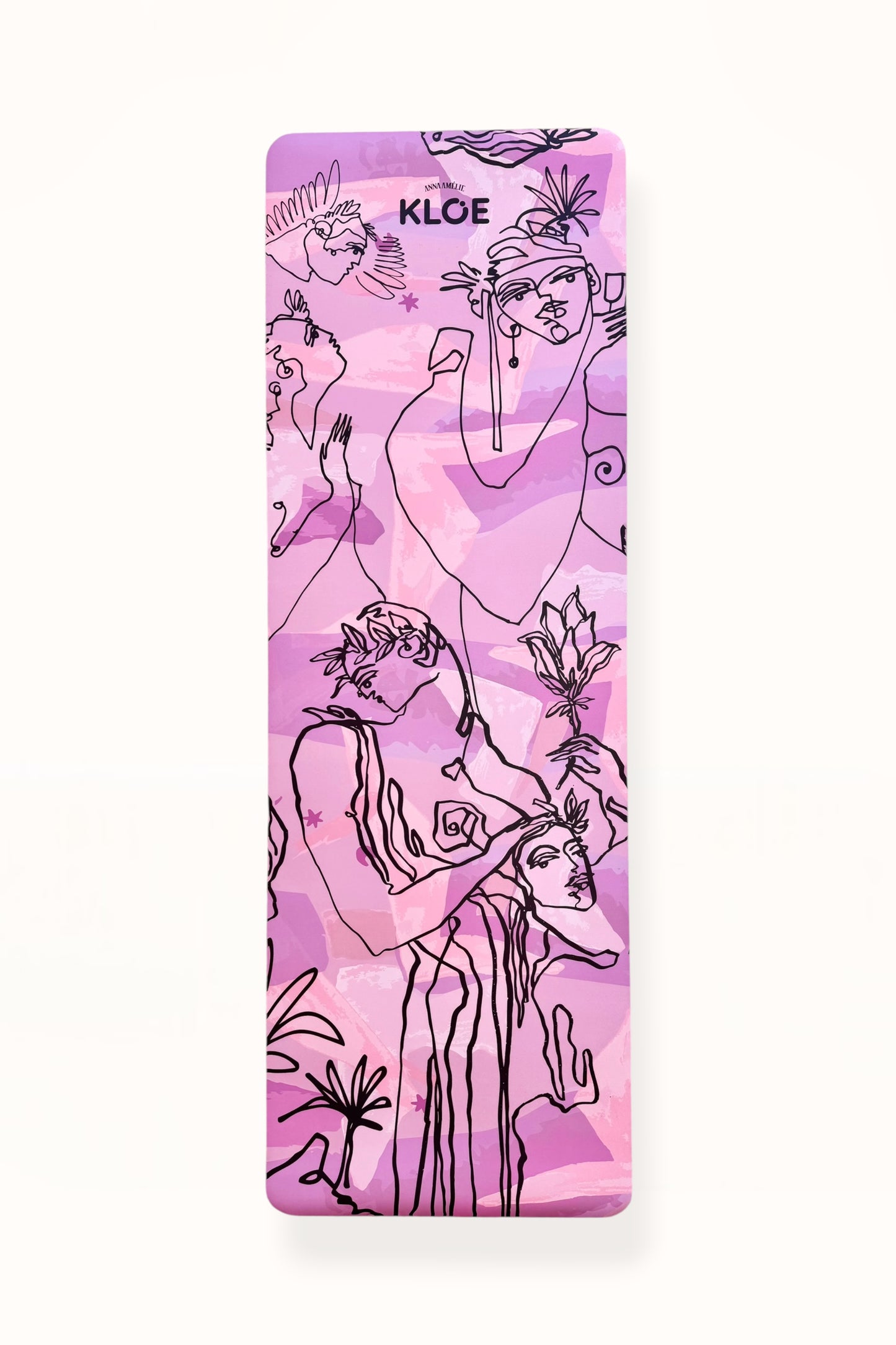 KLOE YOGA & PILATES MAT - “EDEN PRINT” | LILAC & PINK