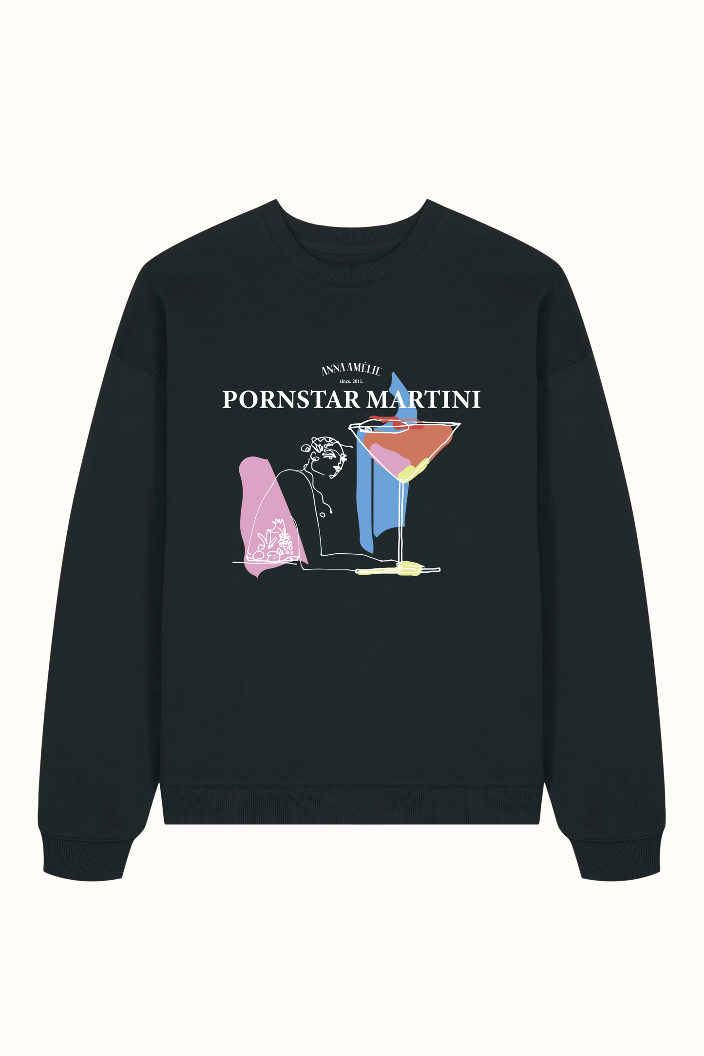 SPECIAL PRE-ORDER | “PORNSTAR MARTINI” SWEATER | BLACK