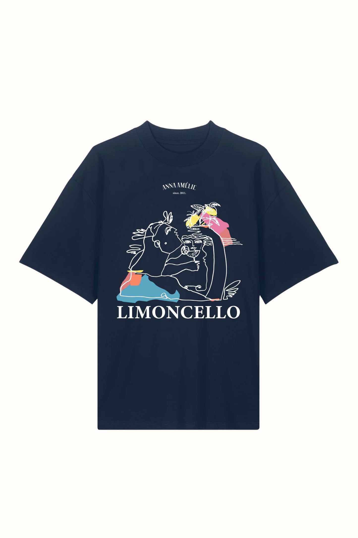 SPECIAL PRE-ORDER | “LIMONCELLO” OVERSIZED T-SHIRT | MIDNIGHT BLUE