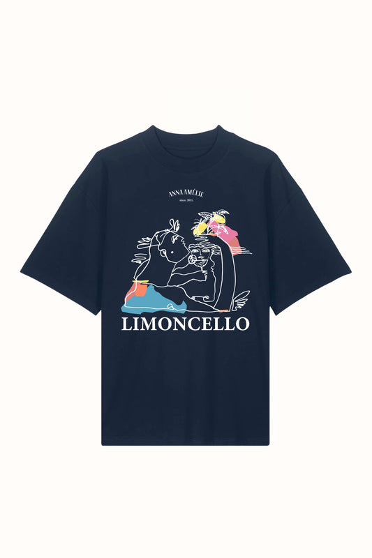 SPECIAL PRE-ORDER | “LIMONCELLO” OVERSIZED T-SHIRT | MIDNIGHT BLUE