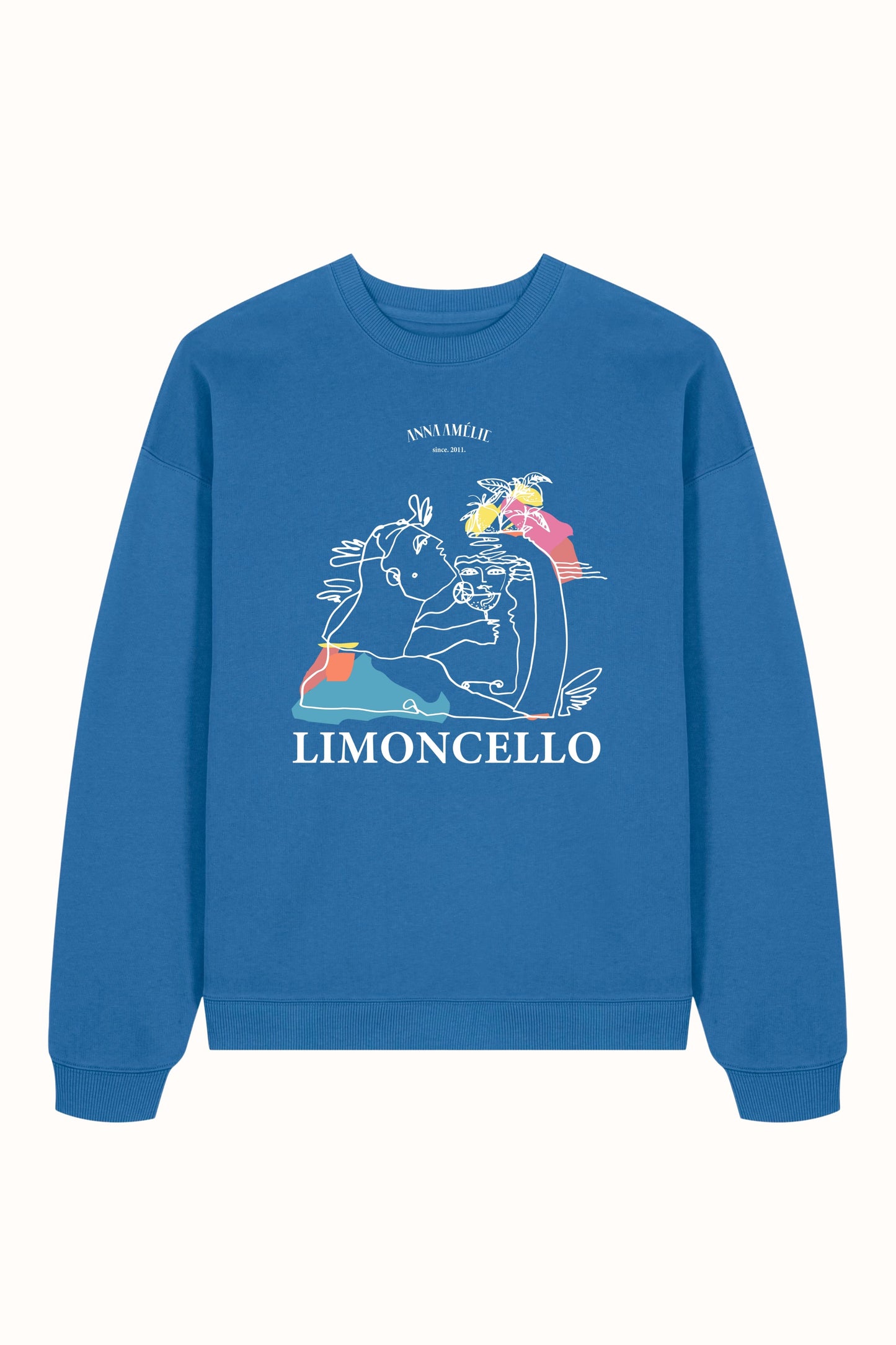SPECIAL PRE-ORDER | “LIMONCELLO” SWEATER | MEDIUM BLUE