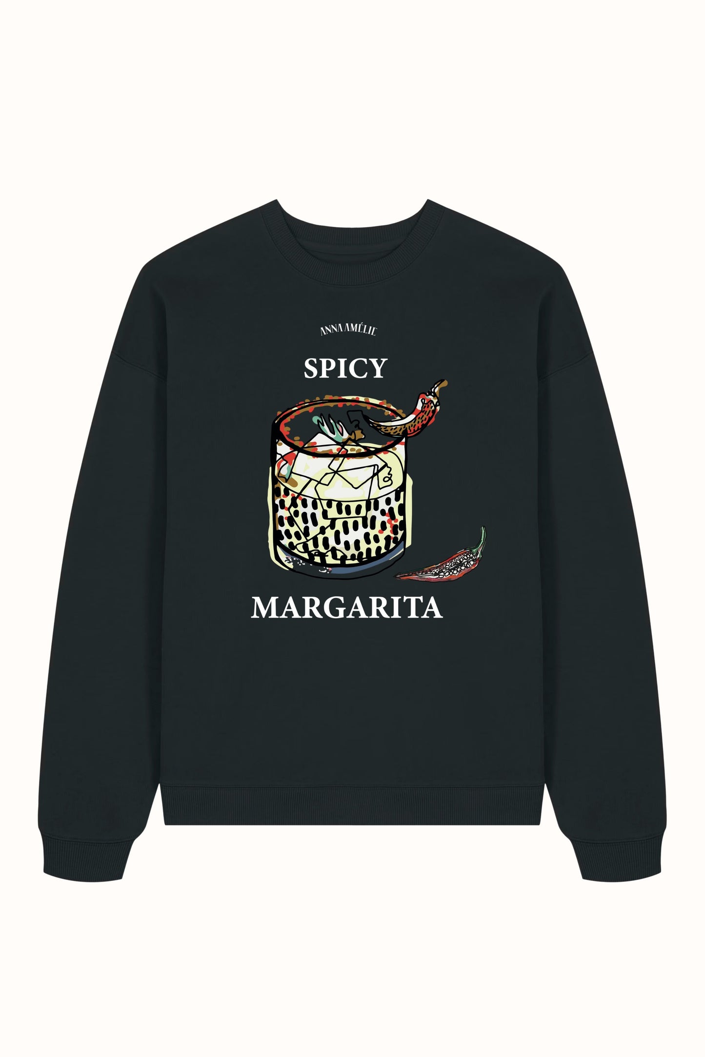 SPECIAL PRE-ORDER | “SPICY MARGARITA” SWEATER | BLACK