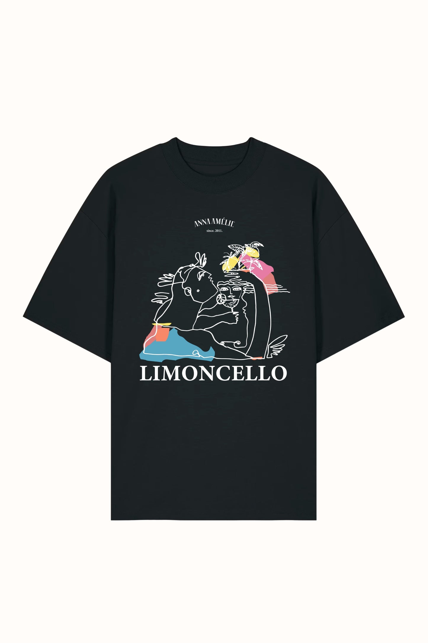 SPECIAL PRE-ORDER | “LIMONCELLO” OVERSIZED T-SHIRT | BLACK