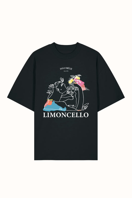 SPECIAL PRE-ORDER | “LIMONCELLO” OVERSIZED T-SHIRT | BLACK