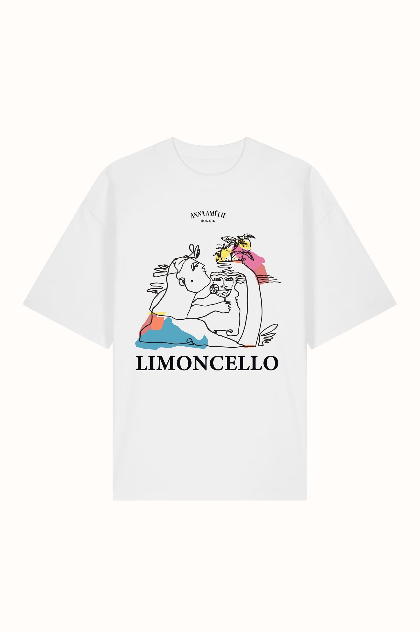 SPECIAL PRE-ORDER | “LIMONCELLO” OVERSIZED T-SHIRT | WHITE