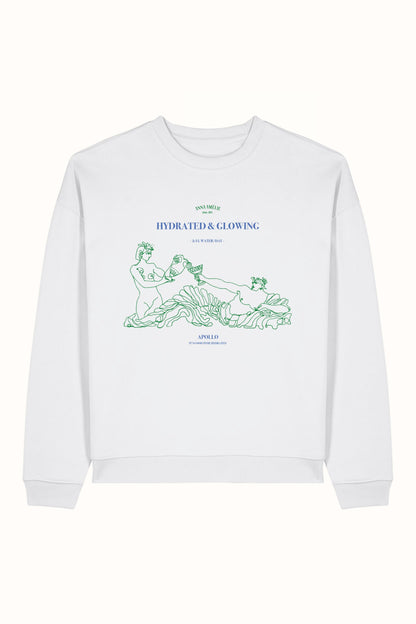 SPECIAL PRE-ORDER | “HYDRATED & GLOWING” SWEATER | WHITE