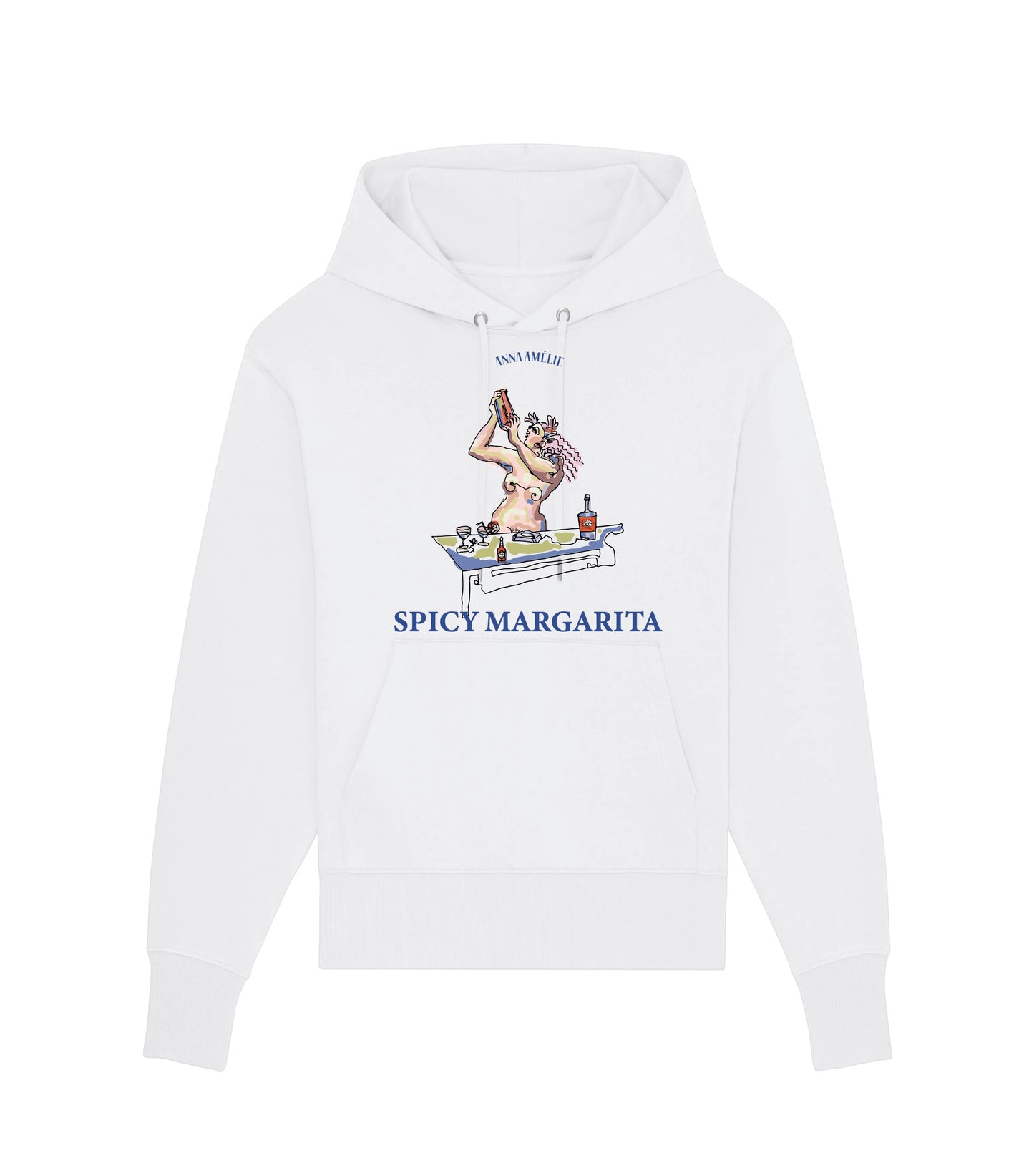 “SPICY MARGARITA” HOODIE | CRISP WHITE