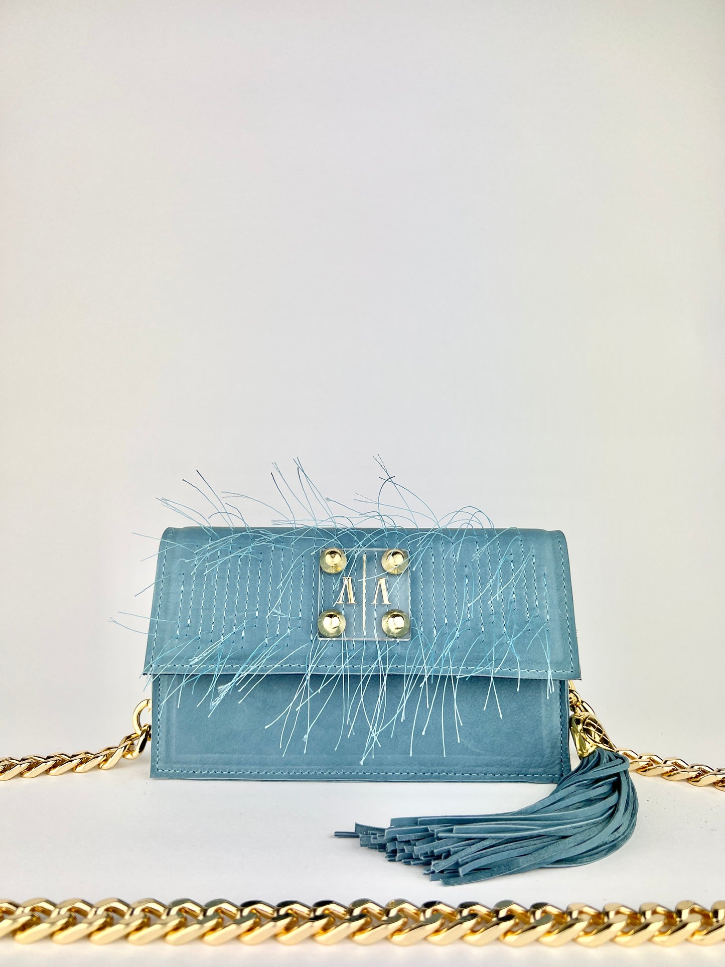 LOULOU BAG  | BLUE NUBUCK LEATHER - Special Edition